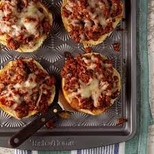Open Faced Pizza Burgers Recipe In 2021 Pizza Burgers Recipes Food