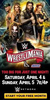 Wrestlemania week is officially in the books for 2021, and between wrestlemania 37 and nxt takeover: Wrestlemania 36 Wikipedia