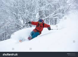 A Skier Is In The Deep Snow Good Powder Day Funny Skiing Beautiful Snowy Forest Ad Affiliate Good Pow Animal Logo Inspiration Animal Logo Snowy Forest