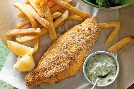 Polenta Fish And Chips With Tartare Sauce Recipe Recipe For Tartar Sauce Fish And Chips Recipes
