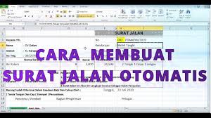 Check spelling or type a new query. Cara Membuat Surat Jalan Untuk Ekspedisi Atau Perusahaan Dengan Mudah Di Excel Youtube