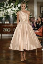 Bridesmaid Dress Champagne Color Tea Length Dresses Tea Length Wedding Dress Champagne Color Dress