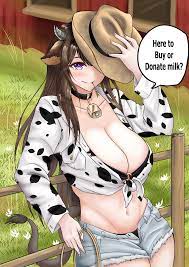Someone on here posted a cow cowgirl meme about a week ago. So, I put my  mediocre art skills to use. Hope it satisfies whoever wanted a cow cowgirl.  : r/goodanimemes