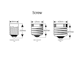 Padrao Para Conectores De Lampadas Led Light Bulb Edison Screw And Small Edison Screw E14 Fitting Base Cap Sizes Diagram Light Bulb Bases Bulb Light Bulb