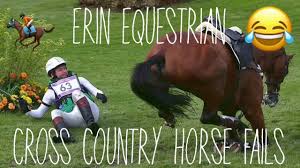 There is no such thing as failure in this race! Must Watch Horse Fails Falls Cross Country Edition Youtube