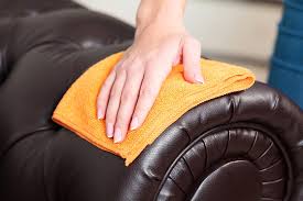 Use a feather brush and dry cloth to clean it, and if it needs more care call in professional help. Cleaning Leather Furniture With Natural Ingredients Clean Planet