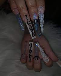North Sacramento Ca On Instagram Swipe To See Different Angles Bluestreakc In 2021 Long Square Acrylic Nails Long Acrylic Nails Coffin Long Acrylic Nail Designs