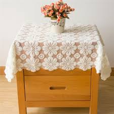 Elegant Vintage Square Lace Tablecloths Bedside Table Cover Polyester Table Cloths For Square Table Table Covers Table Cloth Square Tables