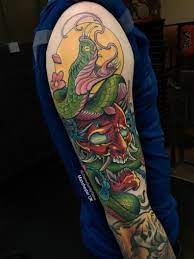 Japanese Style Hannya Tattoo Traditional Snake Tattoo Tattoo Japanese Style Neo Traditional Tattoo