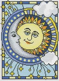Free sun and moon cross stitch patterns. Op013 Moon And Sun Cross Stitch Pattern In Pdf Stained Glass Cross Stitch Pattern Modern Cross Stitch Buy 2 Get 1 Free Instant Download Moon Cross Stitch Pattern Cross Stitch Disney