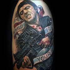 Individuals interpret tattoos according to their own viewpoints. 30 The World Is Yours Tattoo Designs For Men Manly Ink Ideas