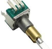 Dual-Shaft Rotary Encoder With Push Button - 360 Degree 30 Position 15  Pulse Handle