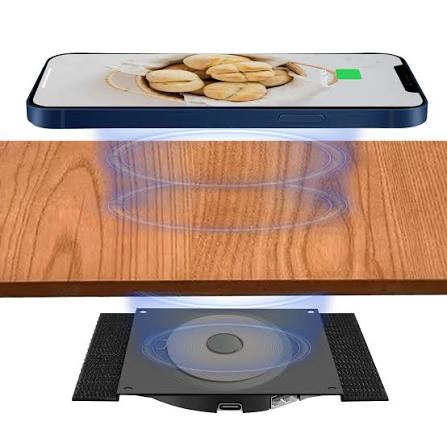 Under-Desk Wireless Charger