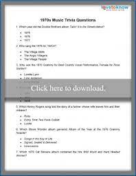 Every printable quiz is designed to fit on sheet of a4 paper, straight from a pdf. Printable 1970s Trivia Lovetoknow
