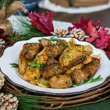Don't forget to pin this homemade chicken apple sausage! Lidia Bastianich Chicken And Sausage Bites With Apple Cider Vinegar Sauce Italian Dinner Recipes Stuffed Peppers Food Network Recipes
