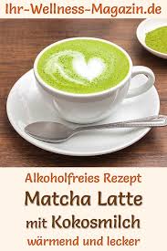 Matcha Latte Mit Kokosmilch Alkoholfreies Rezept Zum Selbermachen In 2020 Matcha Latte Alkoholfrei Rezepte
