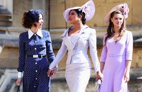 Omg one of the guests is wearing the same outfit from when meghan met the queen in the lifetime 23.plus, harry and meghan exchanged this cute glance when the priest talked about them starting their married life together. Royal Wedding Celebrity Guest List Who Celebrated Meghan Markle And Prince Harry