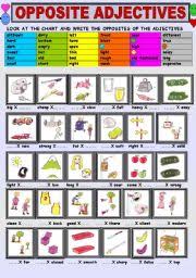 adjectives esl printable worksheets and exercises