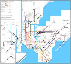 New York Subway Map New York Mappery Subway Map New York Subway Map Of New York