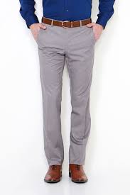 Van Heusen Trousers Chinos Van Heusen Grey Trousers For Men At Vanheusenindia Com