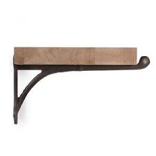 Etagere Murale En Chene Avec Equerre En Fonte Decoclico Parement Mural Etagere Murale Cuisine Etagere Murale Bois