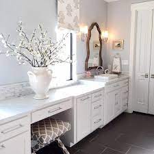 They carry brands like ppg, benjamin moore, farrow and ball, and sherwin williams. Silver Blue Bathroom Paint Colors Transitional Bathroom Benjamin Moore Silver Lake