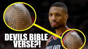 Damian lillard on the court, dame d.o.l.l.a. Tattoo Hidden Meanings Of Nba Players Stephen Curry Lebron James Damian Lillard Youtube