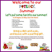 Gotta have the it dish on your block? Summer Potlucks