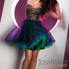 Tony Bowls Iridescent Party Dress