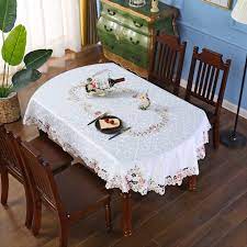 Maybe you would like to learn more about one of these? Pink Flower Embroidered Hemstitch Cream Spring Small Oval Tablecloths 53 X 76 Inch Approx Buy Online In Aruba At Aruba Desertcart Com Productid 13033851