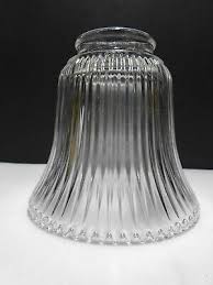 Clear Glass Ribbed Lamp Shade