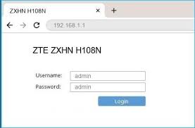 Based on your local ip address, pick the correct ip address from the list above and click admin. Zte Zxhn H108n Login Default Admin Router Page Wisair