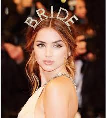 Himarry Bekarlığa Veda Mega Boy Kristal Taşlı Altın Gold Bride Taç Gelin  Tacı İthal 20X21 cm