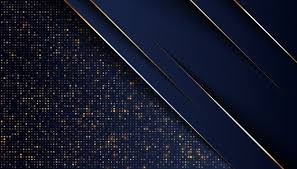 Dark Blue Overlap Background With Golden Light Line Golden Lights Background Luxury Background