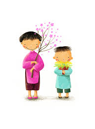The Tet Holiday Li Xi Thiệp Illustration