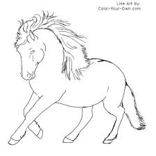 Newfoundland Pony Line Art Horse Coloring Pages Horse Drawings Drawings