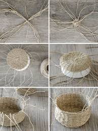 Diy Anleitung Korb Flechten Fur Eine Hubsche Osterdeko Mxliving Seil Handwerk Diy Anleitungen Weben