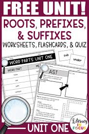 Root Words Prefixes Suffixes Unit 1 Free In 2020 Prefixes Root Words Teaching Spelling