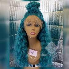Check Out This Item In My Etsy Shop Https Www Etsy Com Listing 612226631 Teal Blue Water Wave Lace Front Lace Hair Water Wave Lace Front Wig Lace Front Wigs
