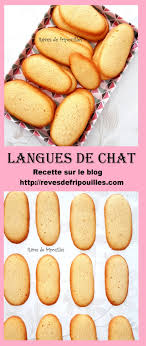 La Recette Des Langues De Chat Est Sur Le Blog Http Revesdefripouilles Com Languesdechat Recette Patisserie Langues De Chat Recette Langue De Chat Recette