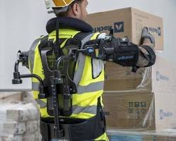 Image de exoskeletons used for construction work