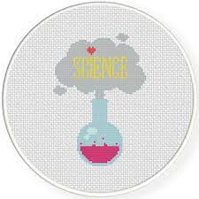 Get inspired by our community of talented artists. Charts Club Members Only I Heart Science Cross Stitch Pattern Daily Cross Stitch