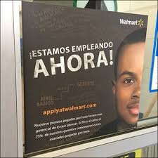 Ability to understand the meaning of written or printed matter and to record information by inscribing characters or symbols. Walmart Now Hiring Hispanic Motif Fixtures Close Up