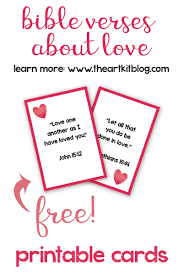 Feel free to look around and get your free download! Bible Verses About Love Free Printable Cards For Kids Giveaway The Art Kit