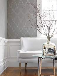 Geometric Resource Wallpaper Gallerie B Dining Room Wallpaper Dining Room Wainscoting Wallpaper Living Room