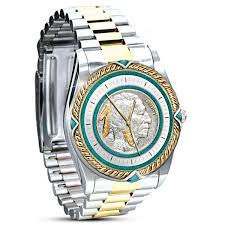 Indian Head Nickel Two Toned Men S Watch In 2020 Watches For Men Indian Motorcycle Mens Watches For Sale