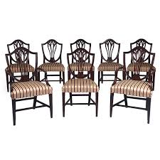 Set Eight Period George Iii Mahogany Hepplewhite Dining Chairs Dining Chairs Chair Dining