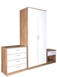 This high gloss bedroom furniture set has a modern design and offers greater storage than other gloss bedroom furniture sets. Ottawa White High Gloss And Oak 3 Piece Bedroom Set 156 Designersofas4u Co Uk Wood Bedroom Furniture Sets White Gloss Bedroom Furniture Furniture