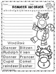 You know dasher & dancer and prancer & vixen, comet & cupid and donner & blitzen. Reindeer Abc Order Worksheets Teaching Resources Tpt