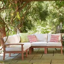 Birch Lane Outdoor Furniture Cushions Birch Lane Heritage Rossi Patio Sectional With Cushions Products In 2019 Outdoor Sofa Patio Loveseat Home Decor